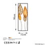 Wallity Nezgep 2 - Accesorio decorativo de pared de metal multicolor